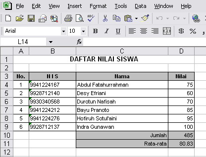 Detail Contoh Gambar Microsoft Excel Nomer 48