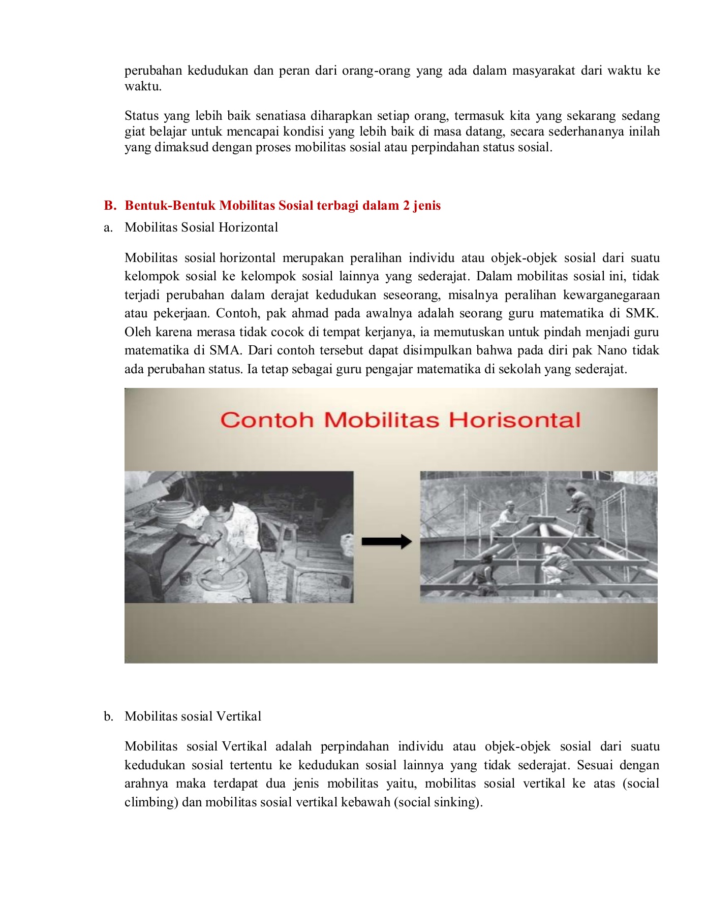 Detail Contoh Gambar Mobilitas Horizontal Nomer 23