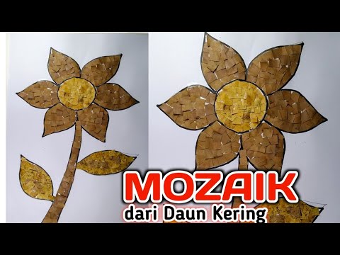 Detail Contoh Gambar Mozaik Bunga Dari Daun Kering Nomer 5