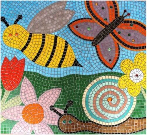Detail Contoh Gambar Mozaik Bunga Dari Kertas Nomer 29