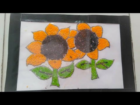 Contoh Gambar Mozaik Bunga Matahari - KibrisPDR
