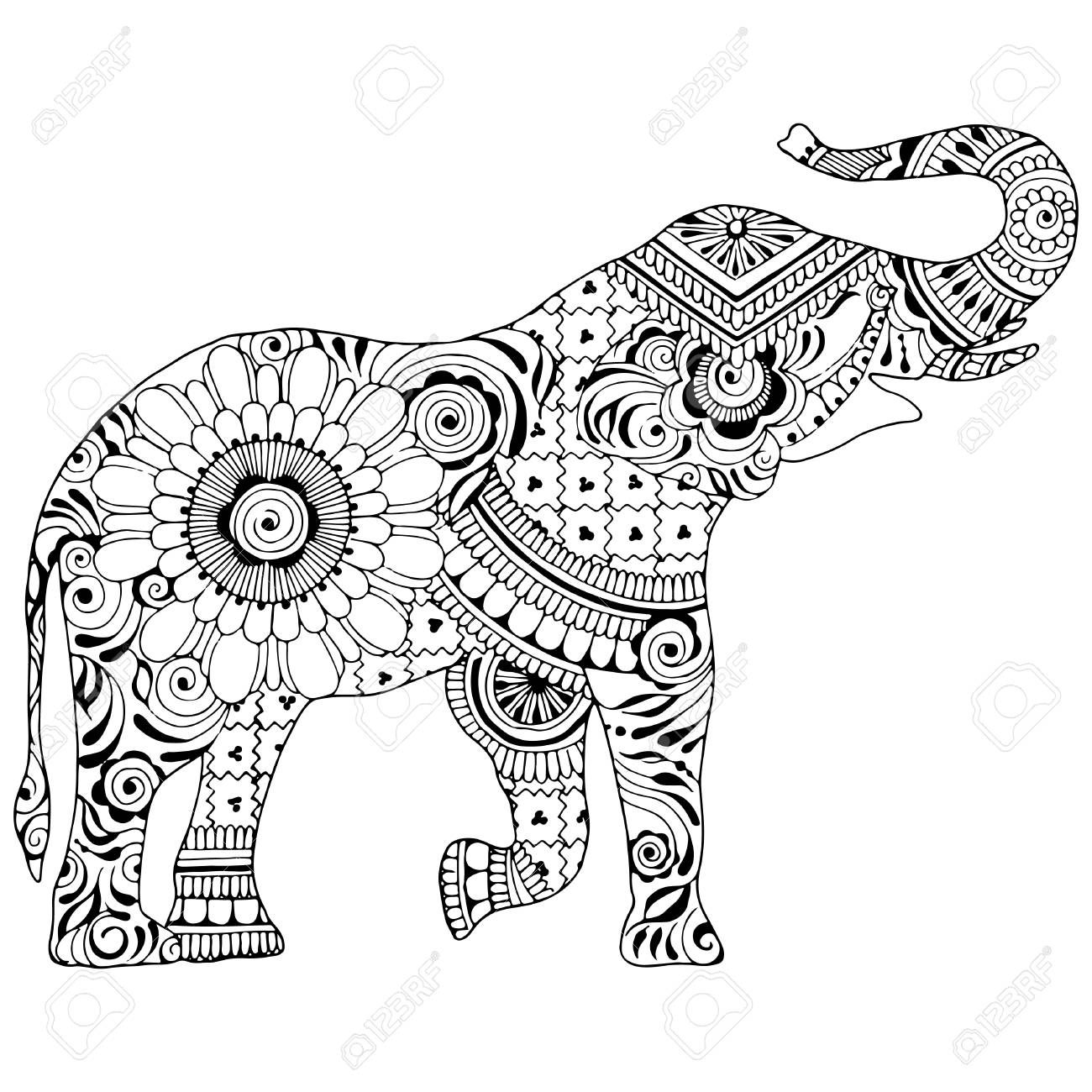 Detail Mandala Elefant Nomer 11