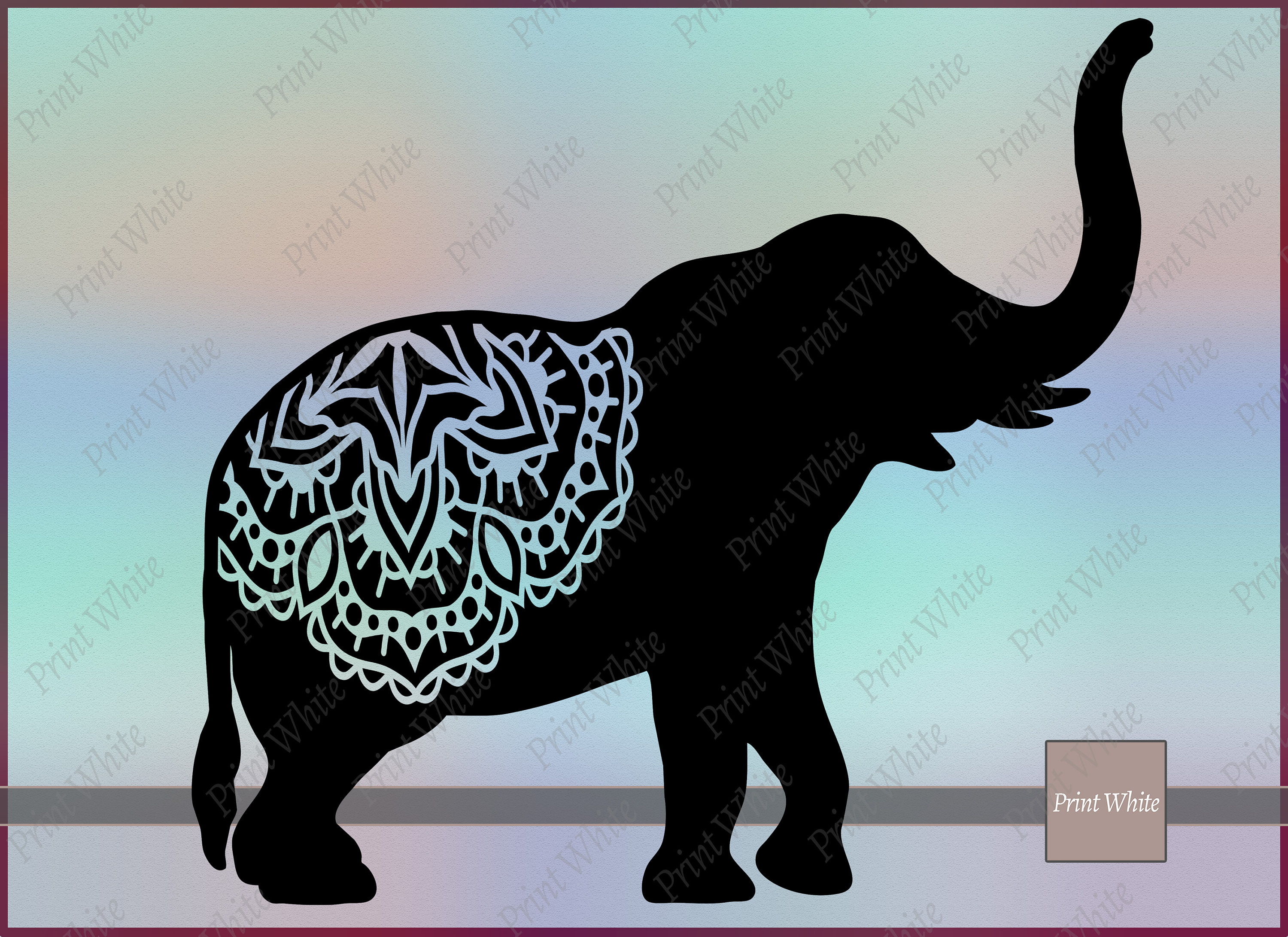 Detail Mandala Elefant Nomer 14