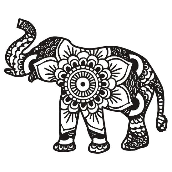 Detail Mandala Elefant Nomer 2