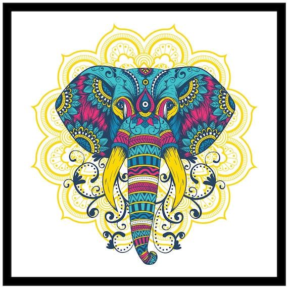 Detail Mandala Elefant Nomer 6