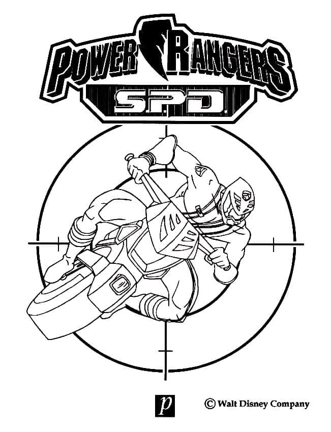 Detail Power Ranger Malvorlage Nomer 10