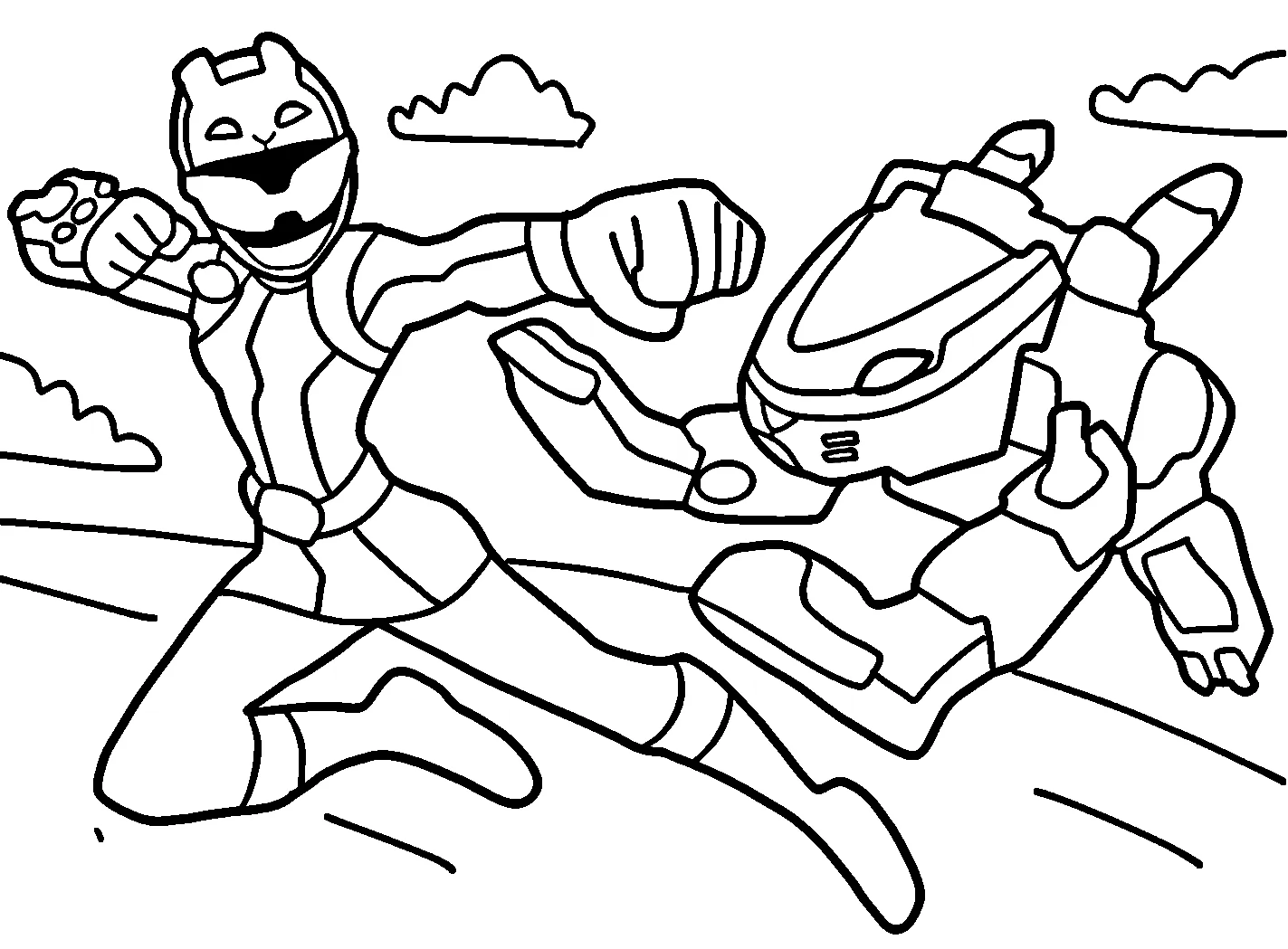 Detail Power Ranger Malvorlage Nomer 15