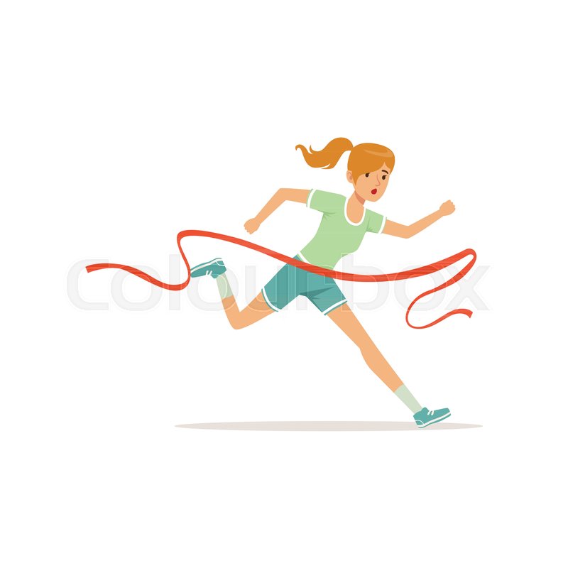 Detail Running Across Finish Line Nomer 16