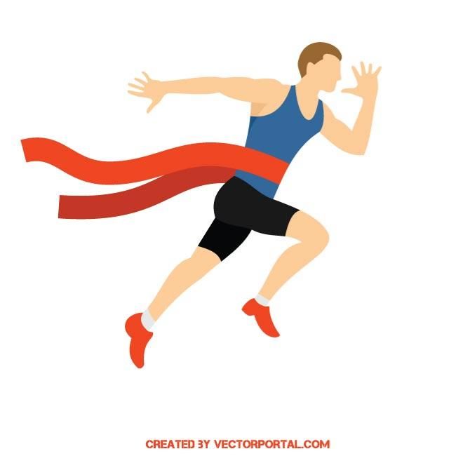 Detail Running Across Finish Line Nomer 5