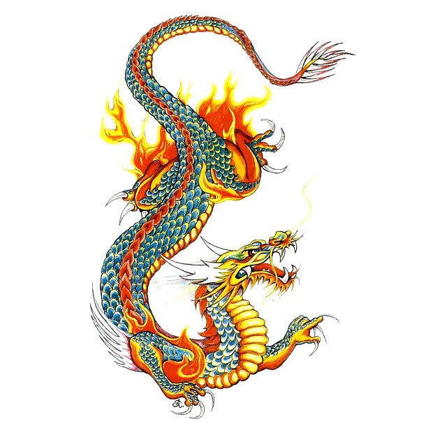 Detail Tattoo Chinesischer Drache Nomer 2