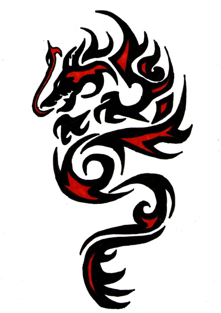 Detail Tattoo Chinesischer Drache Nomer 24