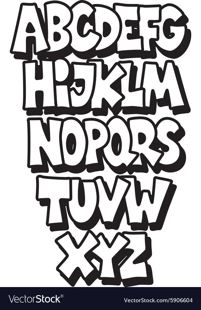 Detail Cartoon Schrift Nomer 12