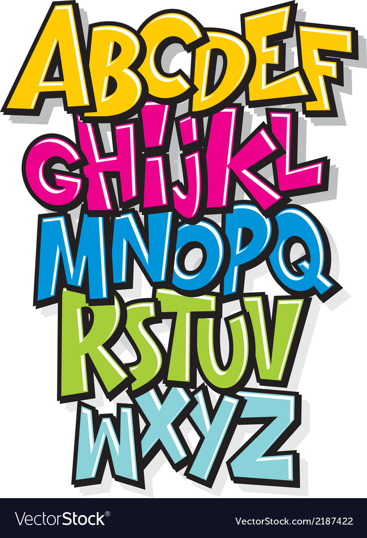 Detail Cartoon Schrift Nomer 13