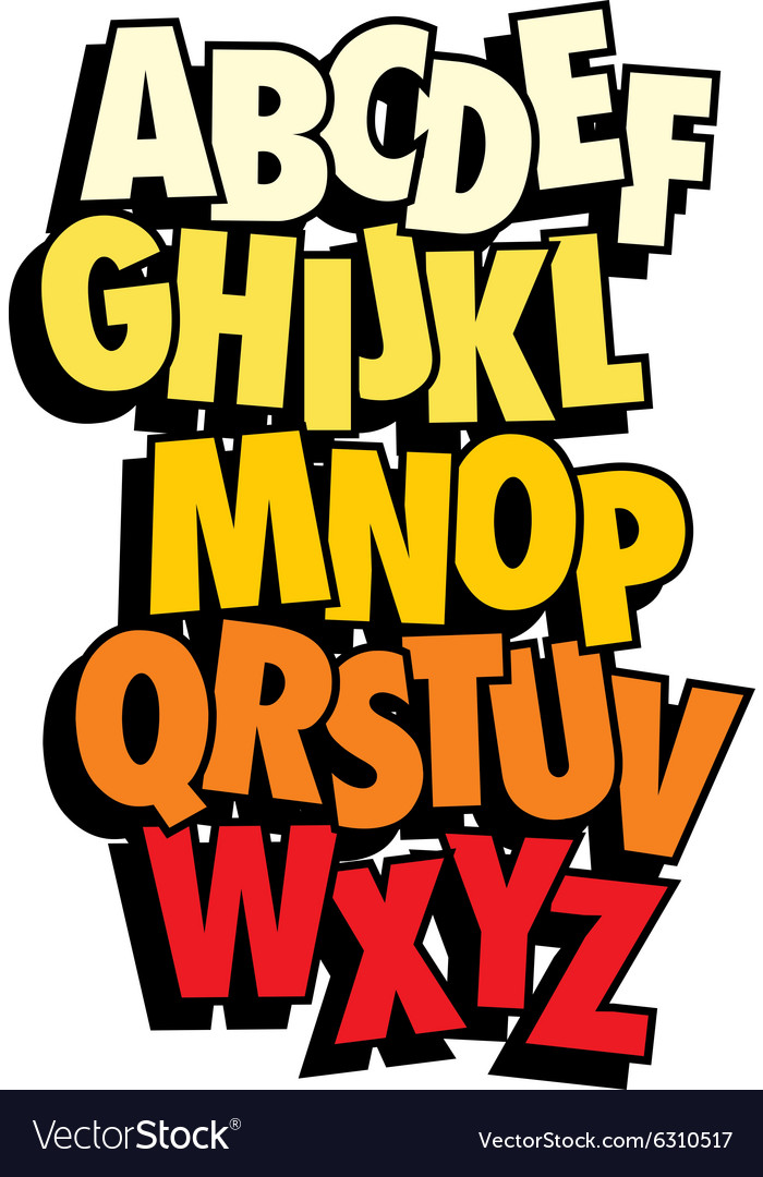 Detail Cartoon Schrift Nomer 16