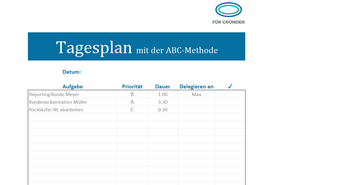 Detail Tagesplan Vorlage Nomer 9