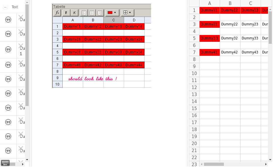 Geogebra Wertetabelle - KibrisPDR