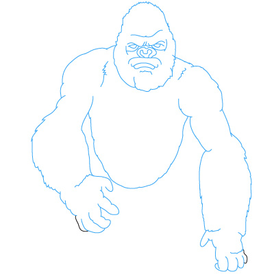 Detail Gorilla Zeichnen Nomer 11
