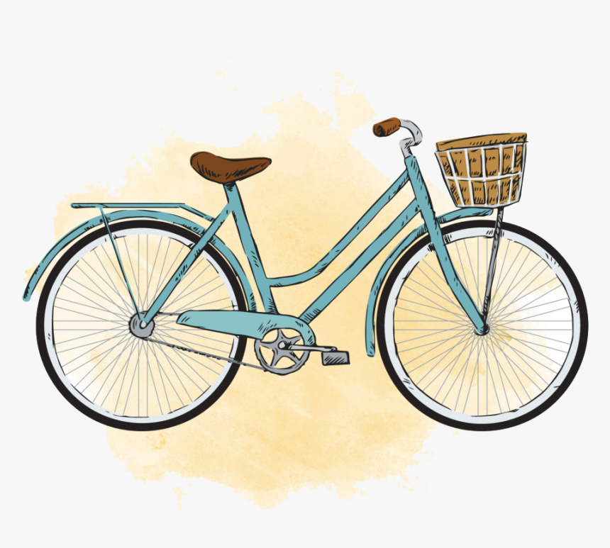 Watercolor Painting Bicycle - KibrisPDR