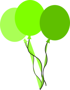 Detail Balloons Green Png Nomer 17