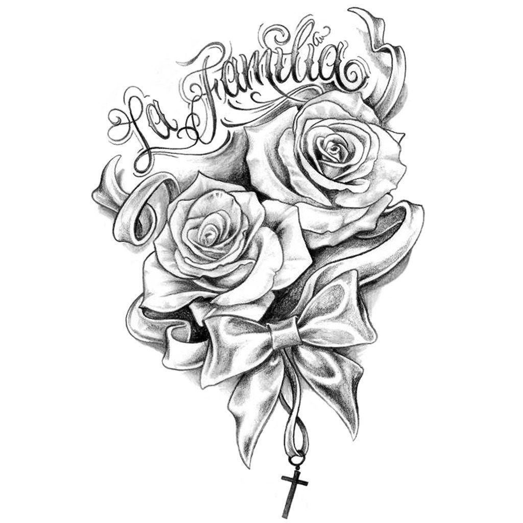 Detail Flower Tattoo Vorlage Nomer 12