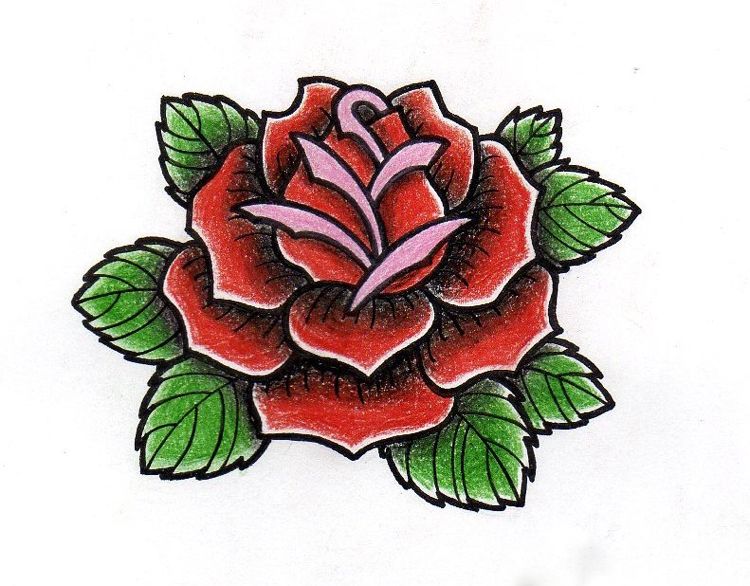 Detail Flower Tattoo Vorlage Nomer 7