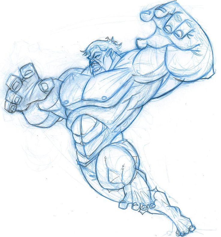 Detail Hulk Zeichnen Bleistift Nomer 8