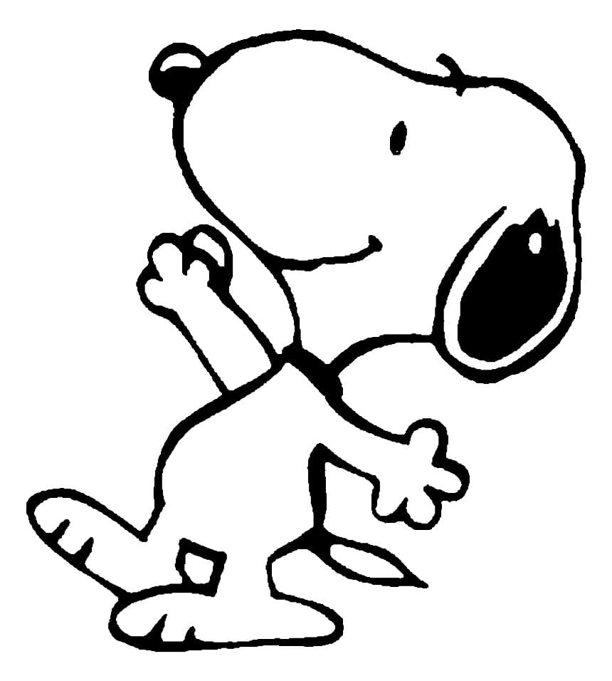 Detail Snoopy Ausmalbild Nomer 2