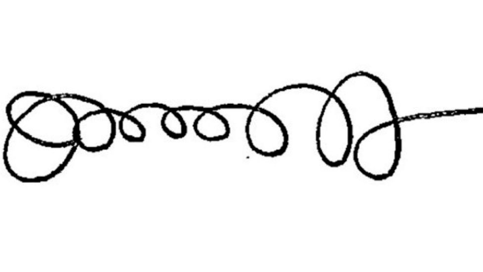 Detail W In Schreibschrift Nomer 17