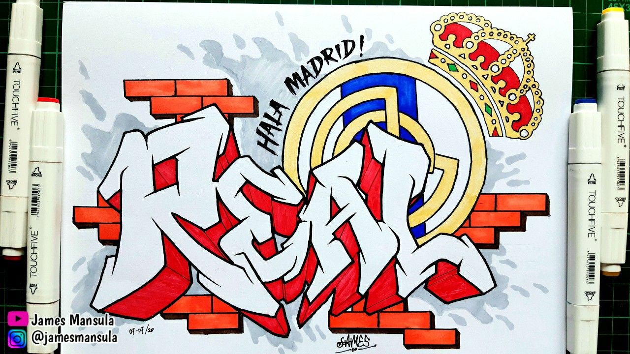 Gambar Grafiti Real Madrid - KibrisPDR