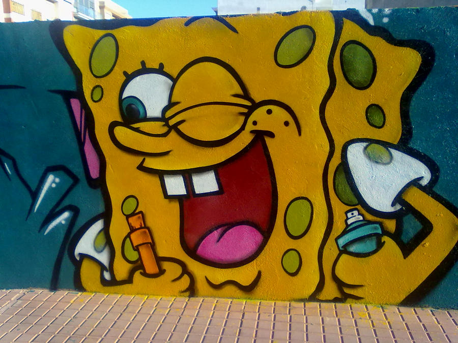 Detail Gambar Grafiti Spongebob Nomer 12