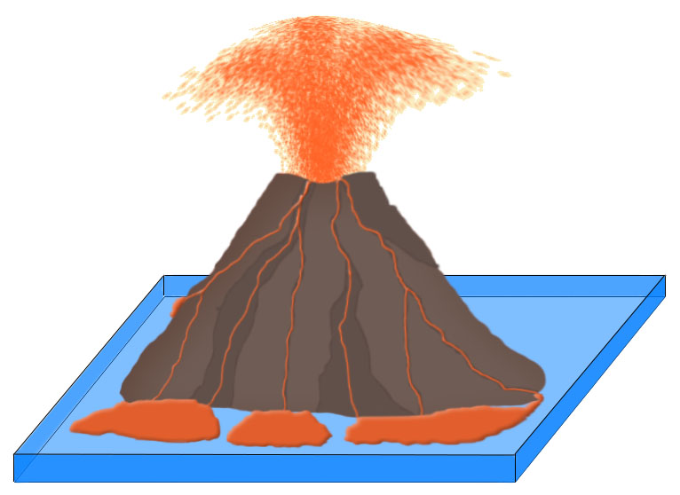 Detail Gambar Gunung Meletus Untuk Anak Tk Nomer 14