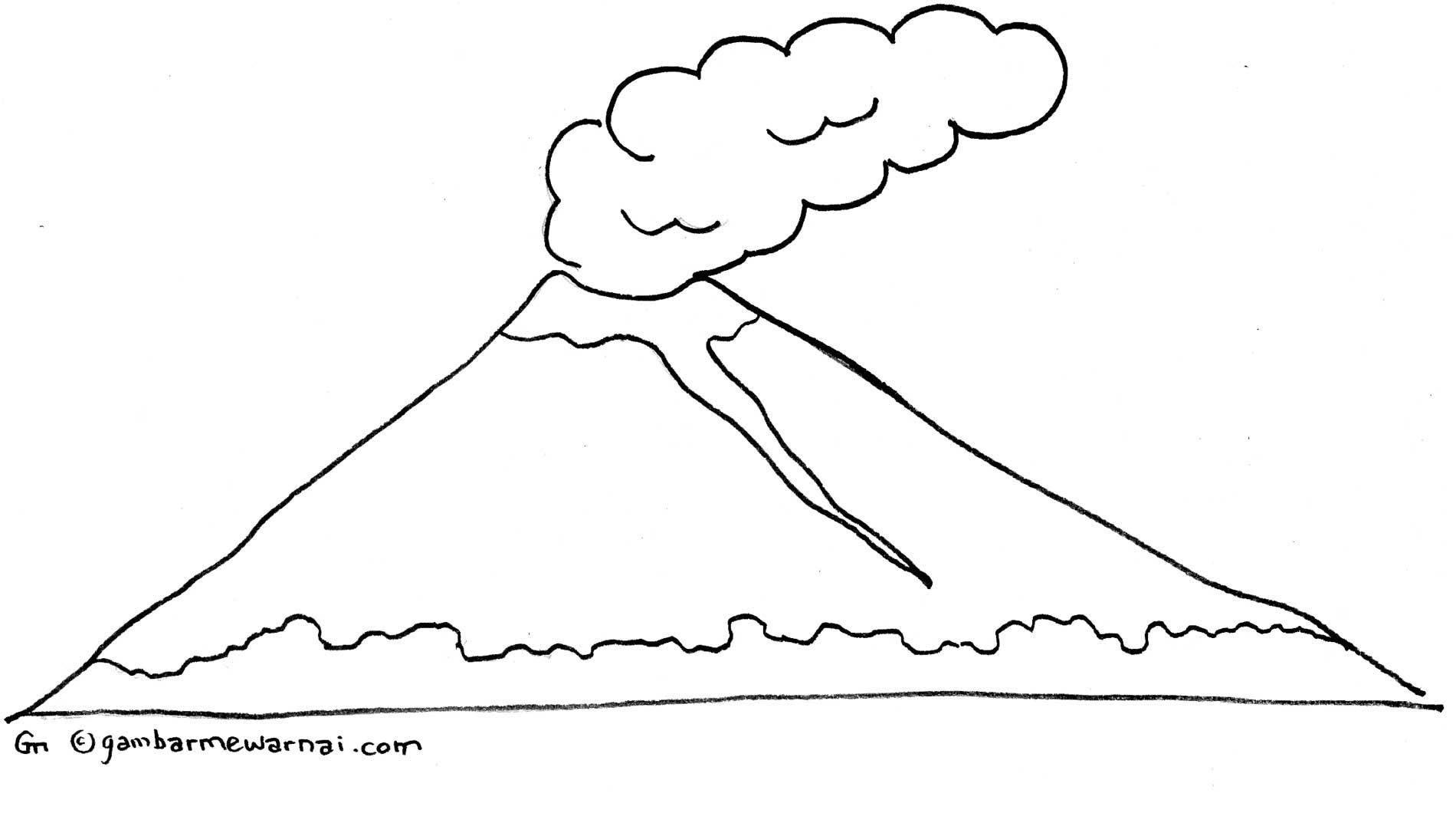 Detail Gambar Gunung Meletus Untuk Anak Tk Nomer 5