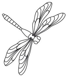 Libelle Zeichnung Einfach - KibrisPDR