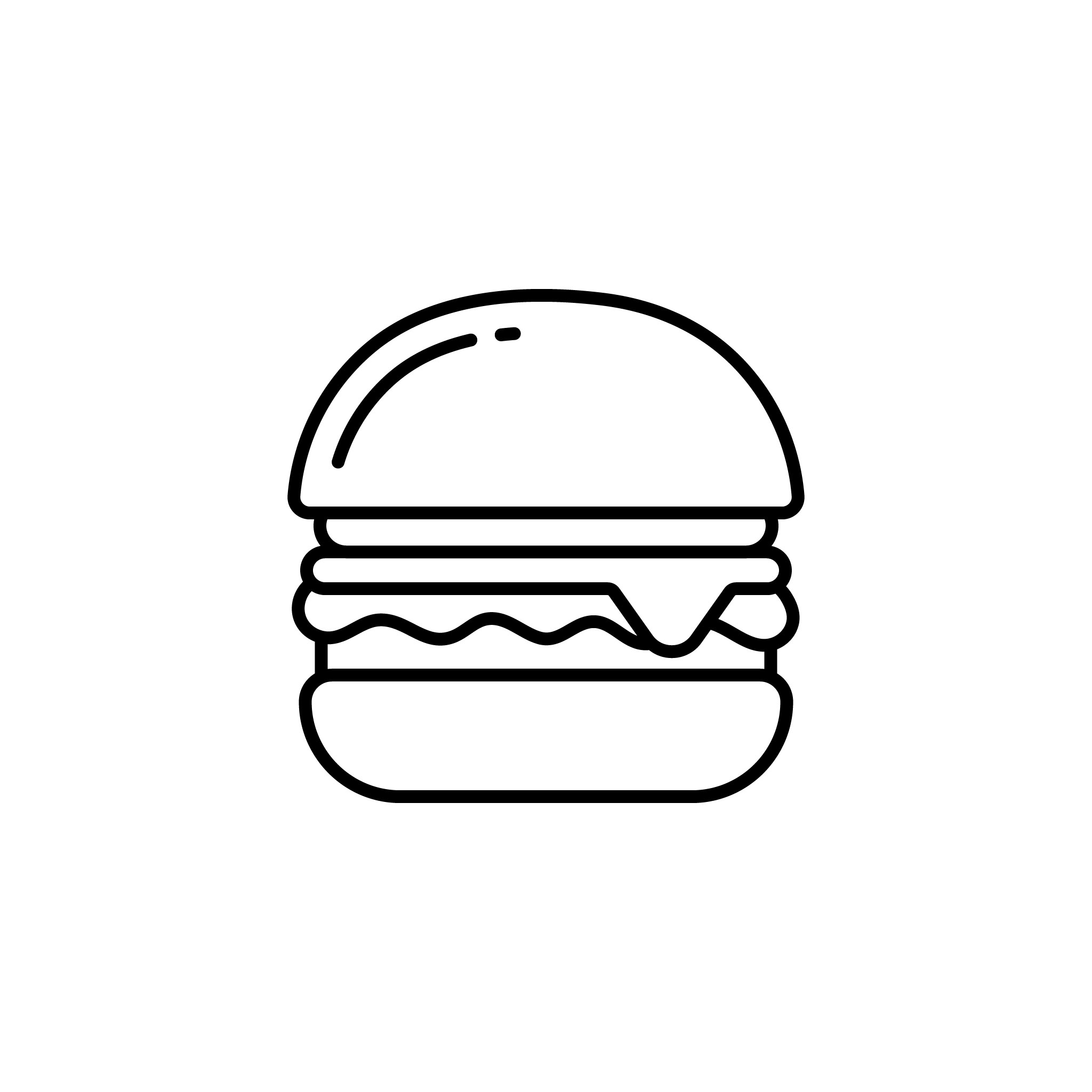 Detail Burger Icon Nomer 2