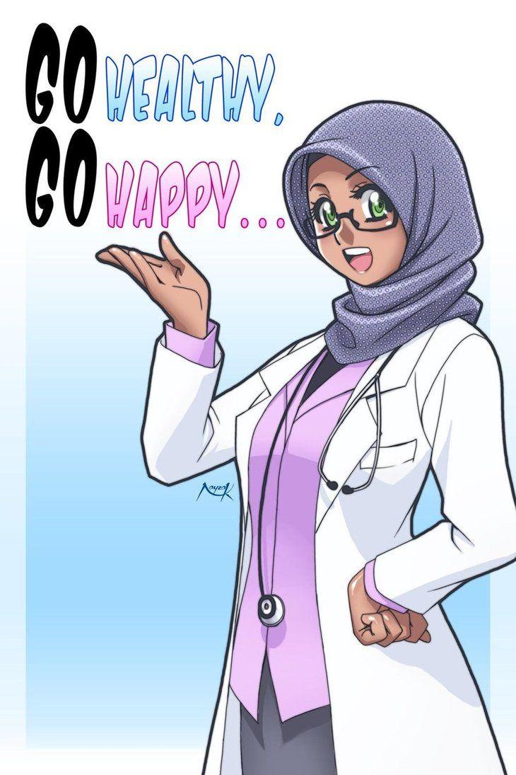 Detail Gambar Guru Gambar Kartun Dokter Muslimah Nomer 7