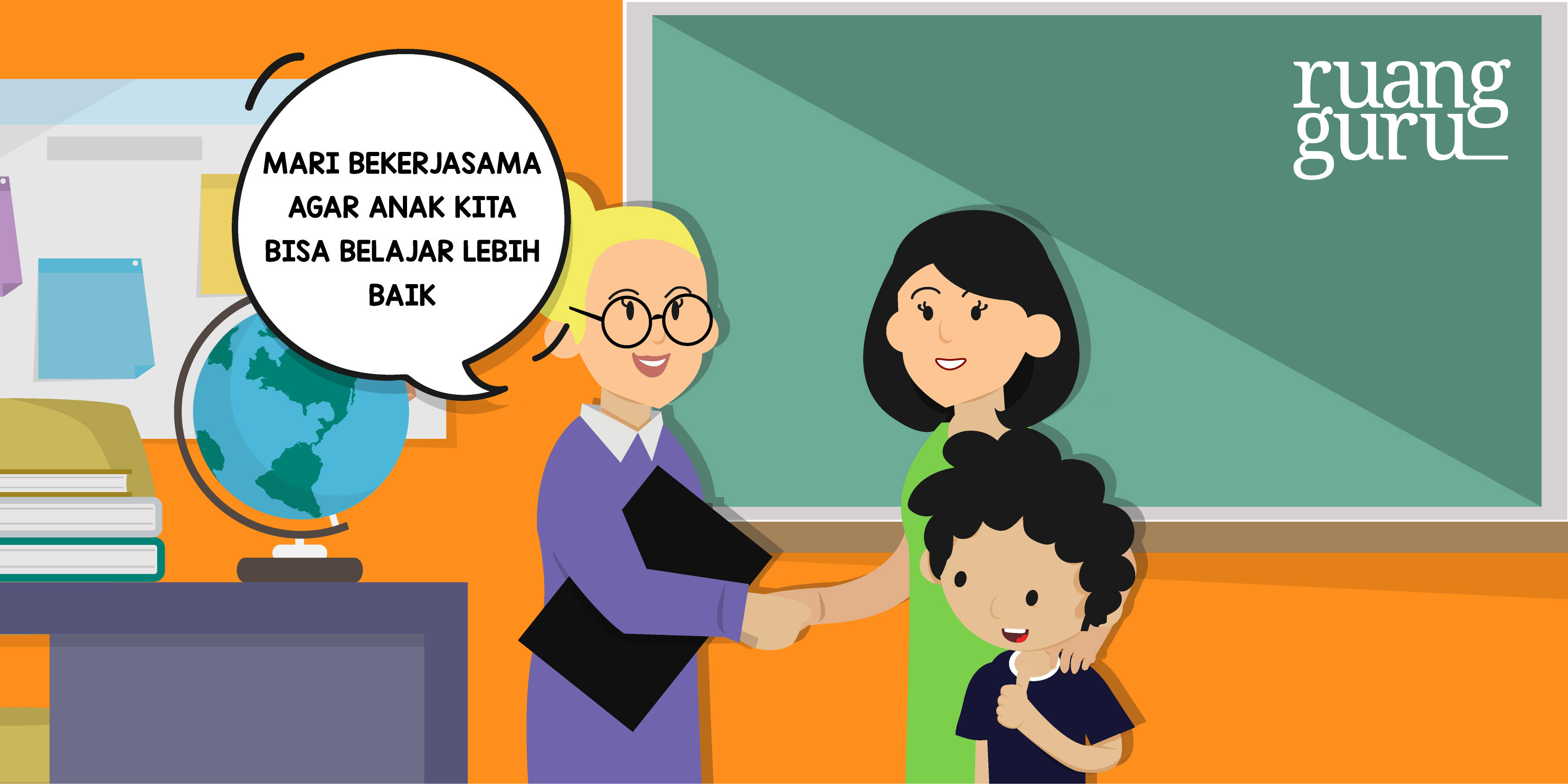 Detail Gambar Guru Kepala Sekolah Dan Wali Murid Animasi Nomer 5