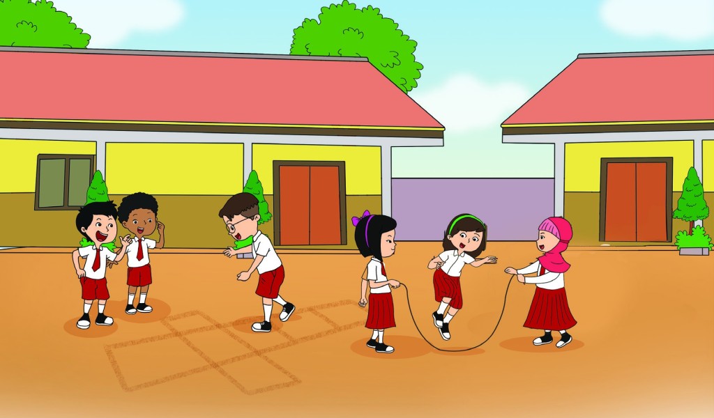 Detail Gambar Halaman Sekolah Kartun Nomer 10