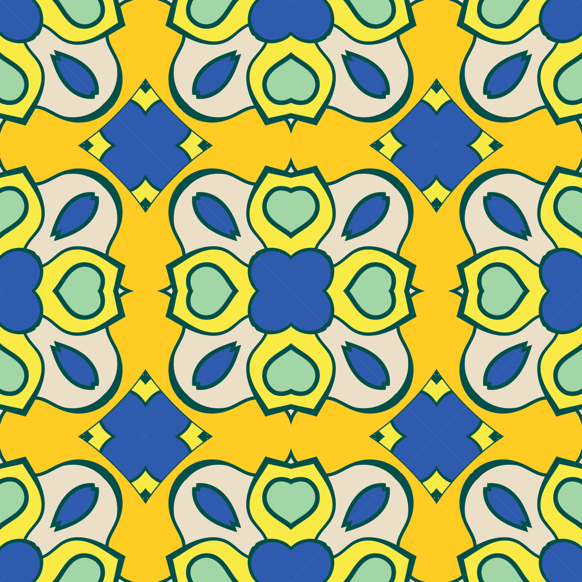 Detail Geometric Mosaic Nomer 14