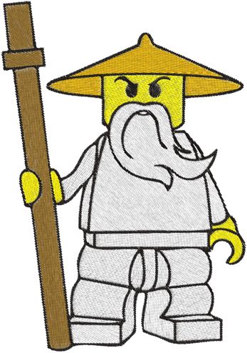 Detail Lego Ninjago Sensei Wu Minifigure Nomer 11