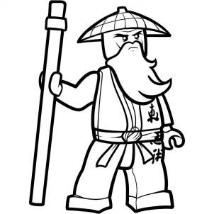 Detail Lego Ninjago Sensei Wu Minifigure Nomer 13