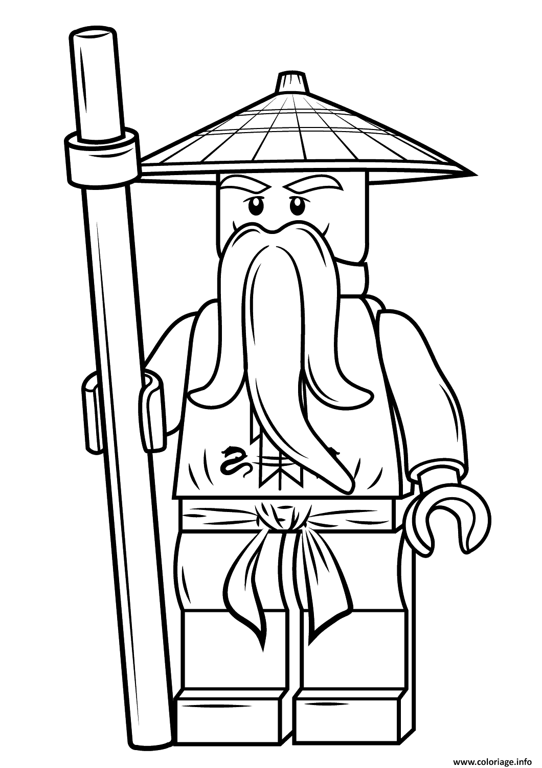 Detail Lego Ninjago Sensei Wu Minifigure Nomer 7