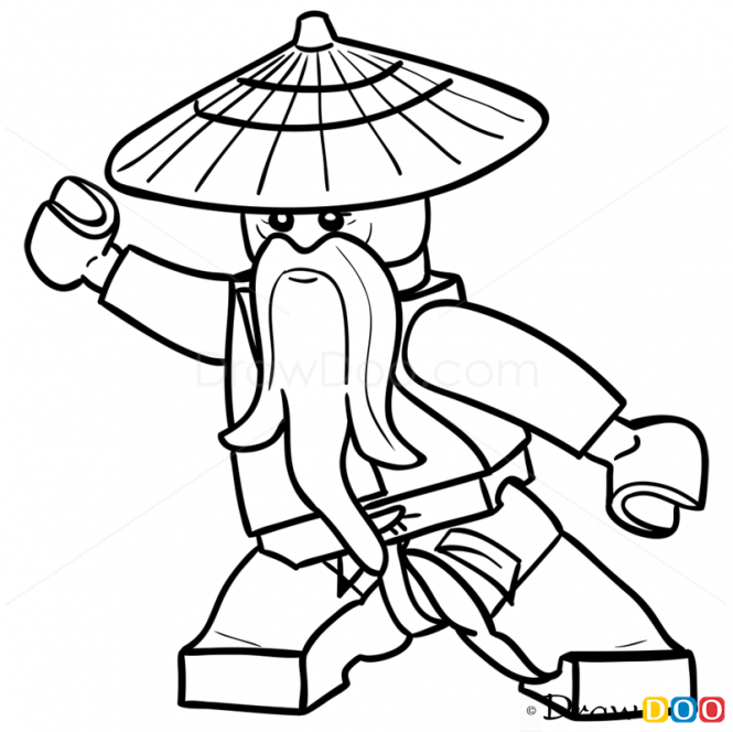 Detail Lego Ninjago Sensei Wu Minifigure Nomer 8
