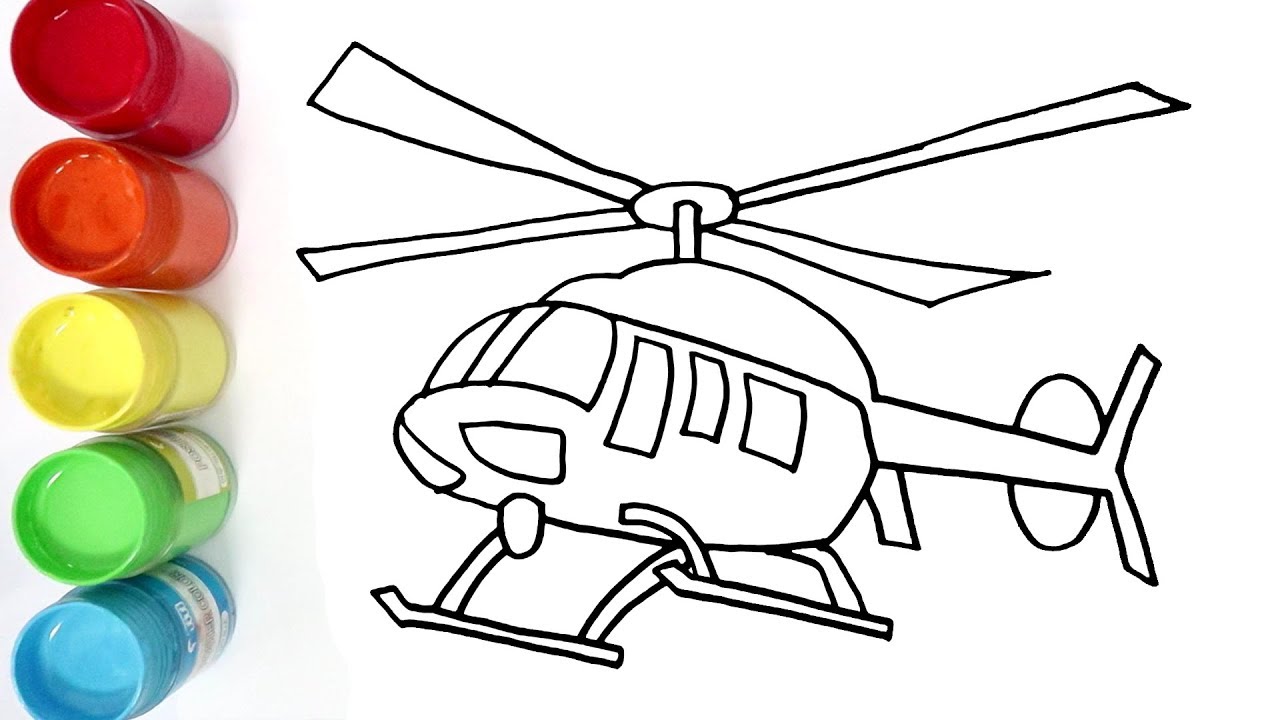 Detail Gambar Helikopter Mewarnai Nomer 13