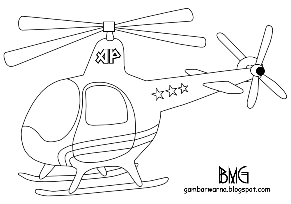 Detail Gambar Helikopter Mewarnai Nomer 27