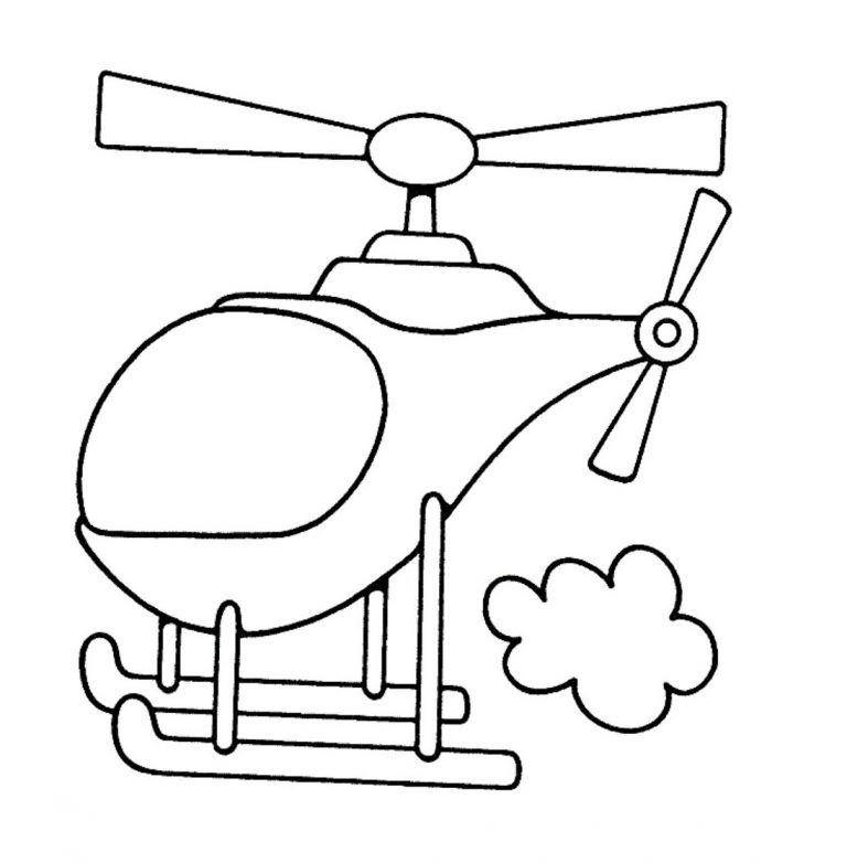 Detail Gambar Helikopter Mewarnai Nomer 5