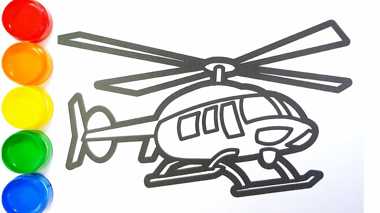 Detail Gambar Helikopter Untuk Mewarnai Nomer 5