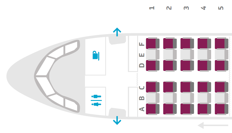 Detail A330 200 Sitzplan Nomer 6