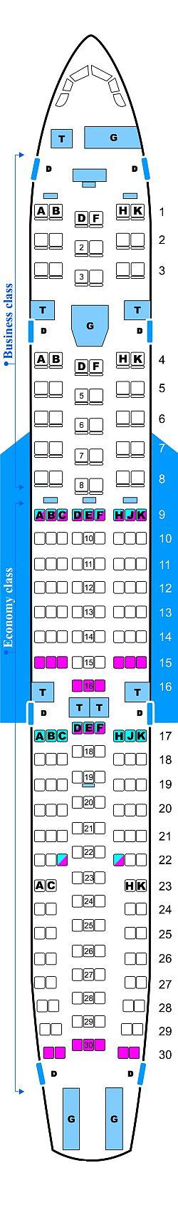 Detail A330 200 Sitzplan Nomer 12