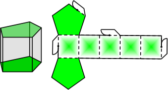 Detail Dreiecksprisma Netz Nomer 6