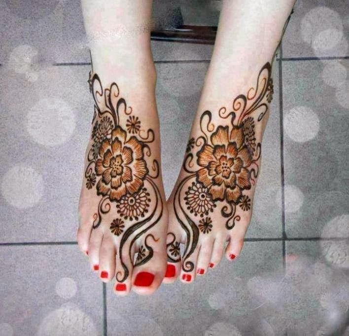 Gambar Henna Bunga Di Kaki - KibrisPDR